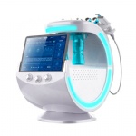 Las mejores ventas multifunción 7 en 1 inteligente azul hielo hogar instrumento de belleza escáner facial 3d espejo mágico facial máquina facial inteligente